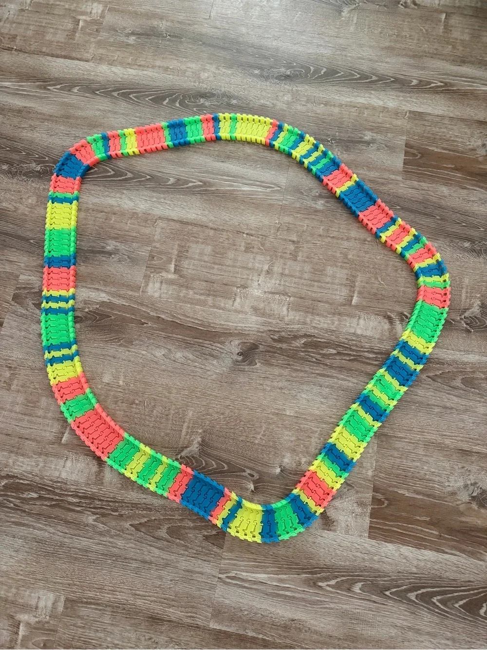 Flexible car tracks with 3 battery powered toy cars